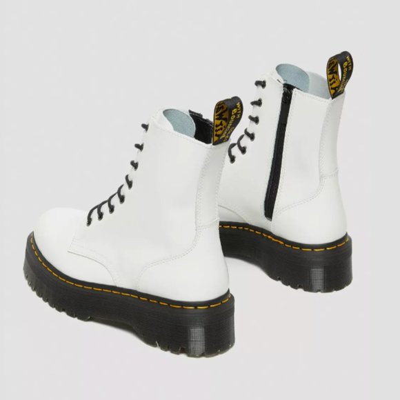 DR. MARTENS JADON BOOT SMOOTH LEATHER PLATFORMS IN WHITE SMOOTH LEATHER MSRP$230 - Picture 9 of 13